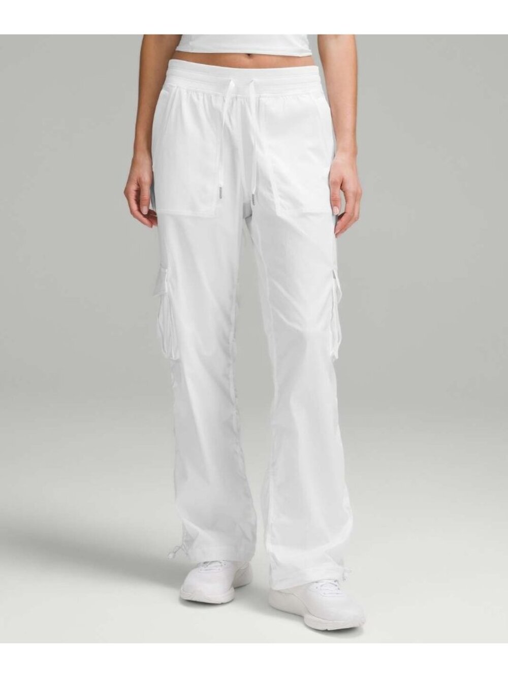 Lululemon Dance Studio Relaxed-Fit Mid-Rise Cargo Pant White L EUC